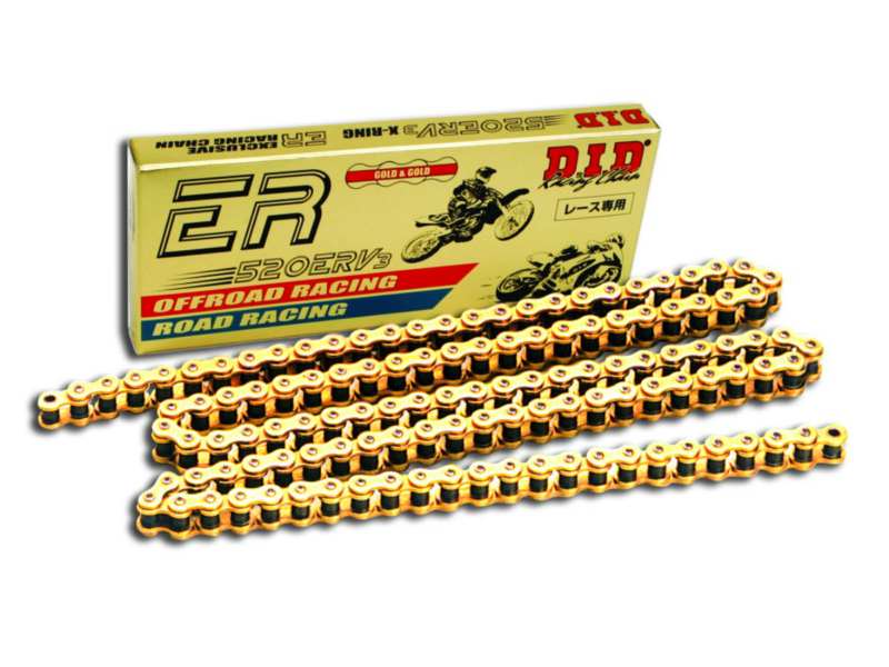 DID Drive chain 373764 Exclusive Racing Er, Road Racing/Superbike/Rally/Enduro, Gold/Gold