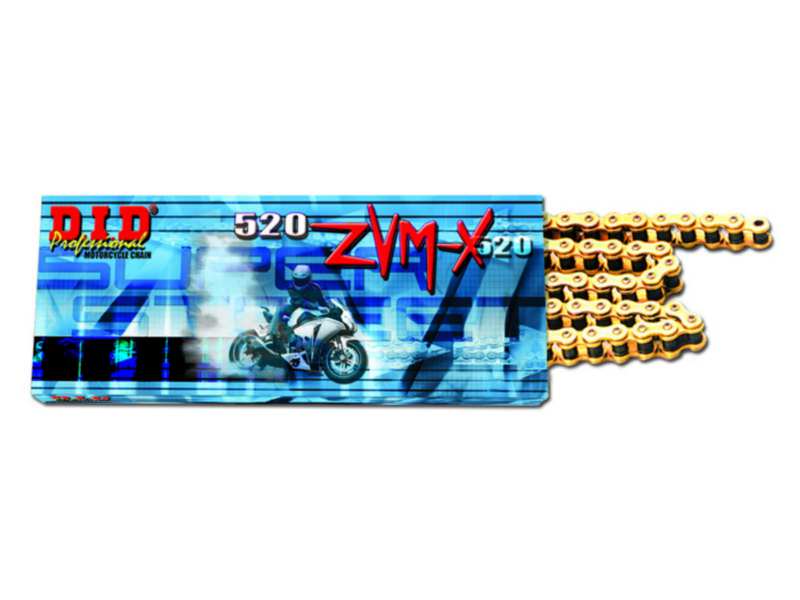 DID Drive chain 374562 Super Street X-Ring ZVM-X, Street/Supersport, Gold/Gold