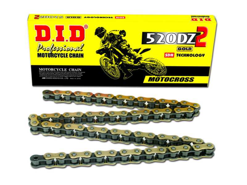DID Drive chain 373523 Motocross Dz, Supercross/Motocross, gold/black