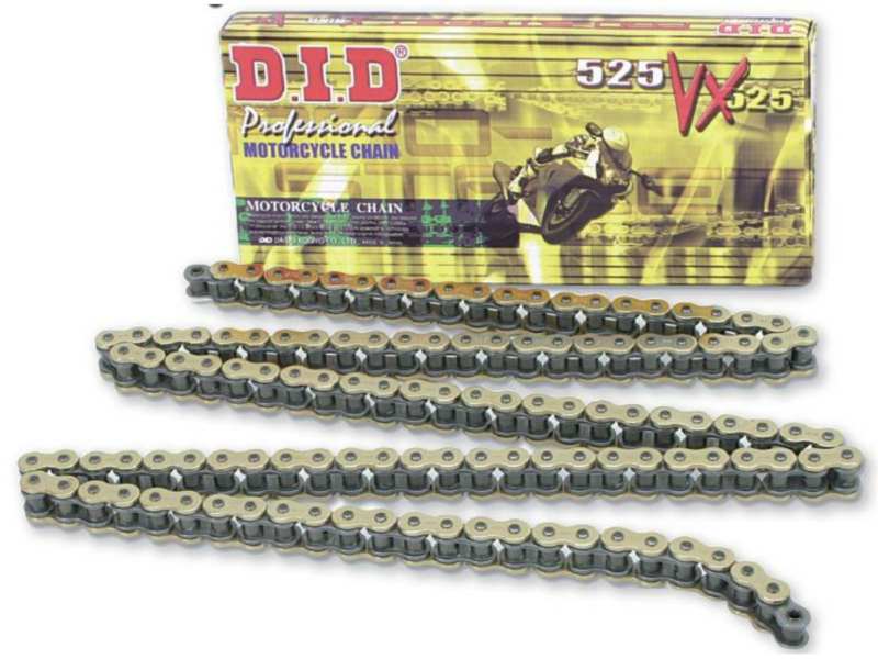 DID Drive chain 374947 PRO-STREET X-RING VX, Street/Supersport/Adventure/Dualpurpose/, Gold/Black