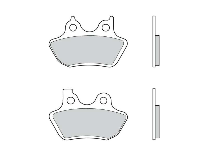 BREMBO Bremsbeläge für Motorräder 673888 CC, Carbonkeramik, Straßen-/Roller, vorne/hinten, für eine Bremsscheibe eingestellt!