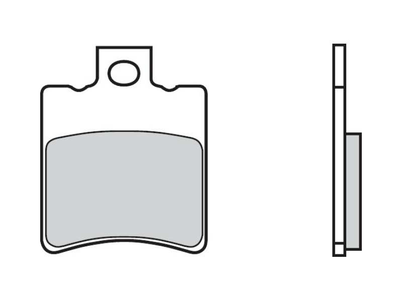BREMBO Bremsbeläge für Motorräder 671550 CC, Carbonkeramik, Roller, vorne/hinten, für eine Bremsscheibe eingestellt!