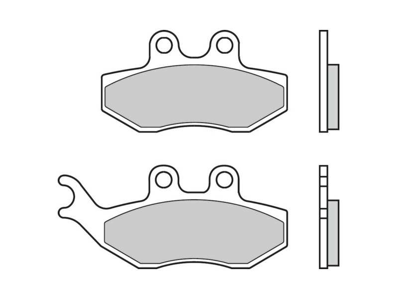 BREMBO Bremsbeläge für Motorräder 671655 CC, Carbonkeramik, Roller, vorne/hinten, für eine Bremsscheibe eingestellt!