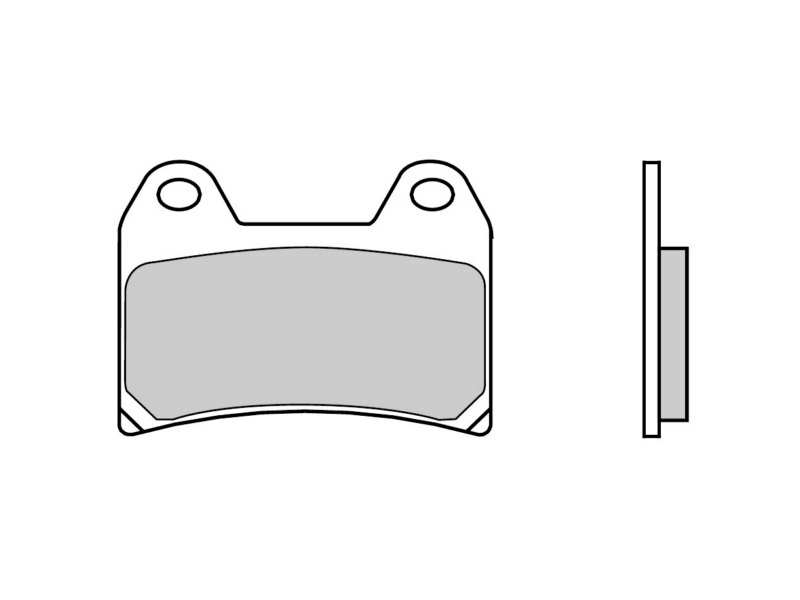 BREMBO Bremsbeläge für Motorräder 672340 SA, Sintert, Straße, zuerst, Set, für eine Bremsscheibe!