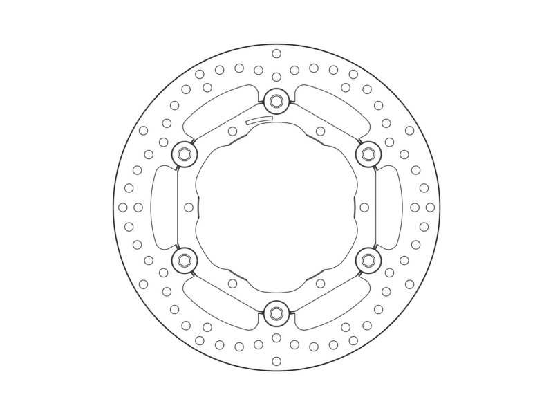 BREMBO Bremsscheibe für Motorräder 675158 Schweben