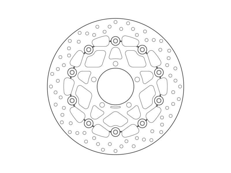 BREMBO Bremsscheibe für Motorräder 675182 Schweben