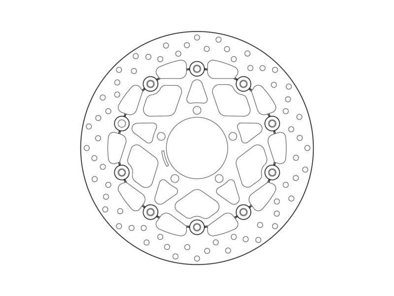 BREMBO Bremsscheibe für Motorräder 675193 Schweben