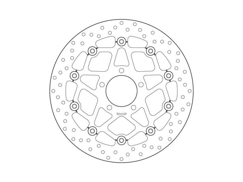 BREMBO Bremsscheibe für Motorräder 675685 Schweben