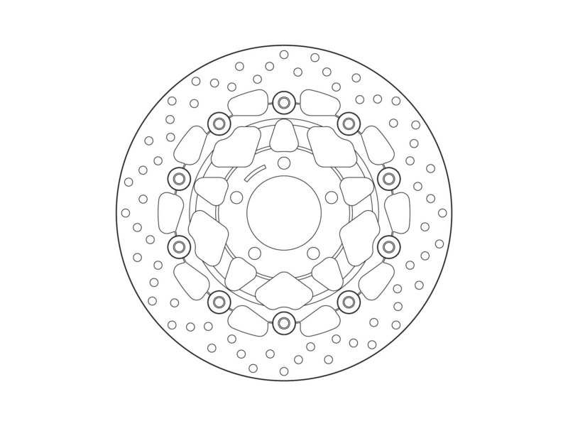 BREMBO Bremsscheibe für Motorräder 675165 Schweben