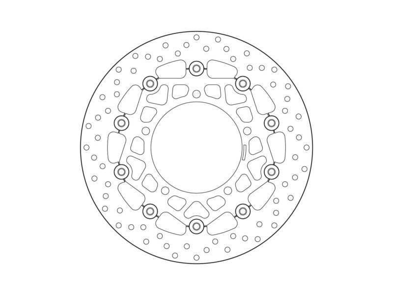 BREMBO Bremsscheibe für Motorräder 675198 Schweben