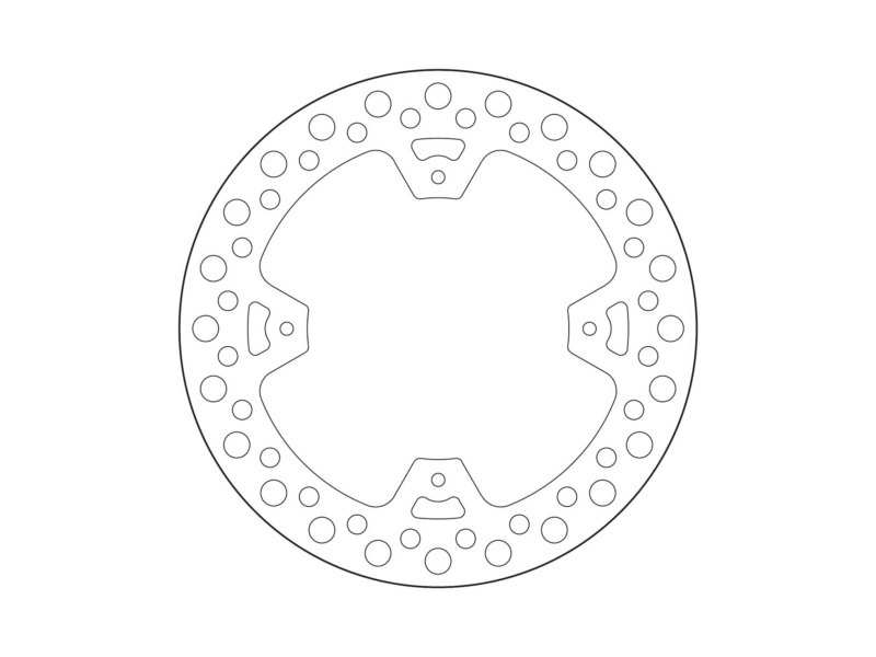 BREMBO Motorcycle brake disc 674892 Fixed