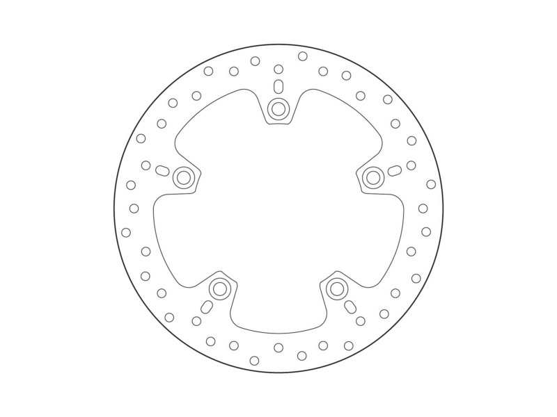 BREMBO Bremsscheibe für Motorräder 674924 Fest