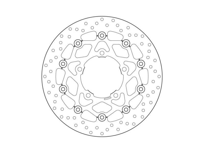 BREMBO Bremsscheibe für Motorräder 675196 Schweben