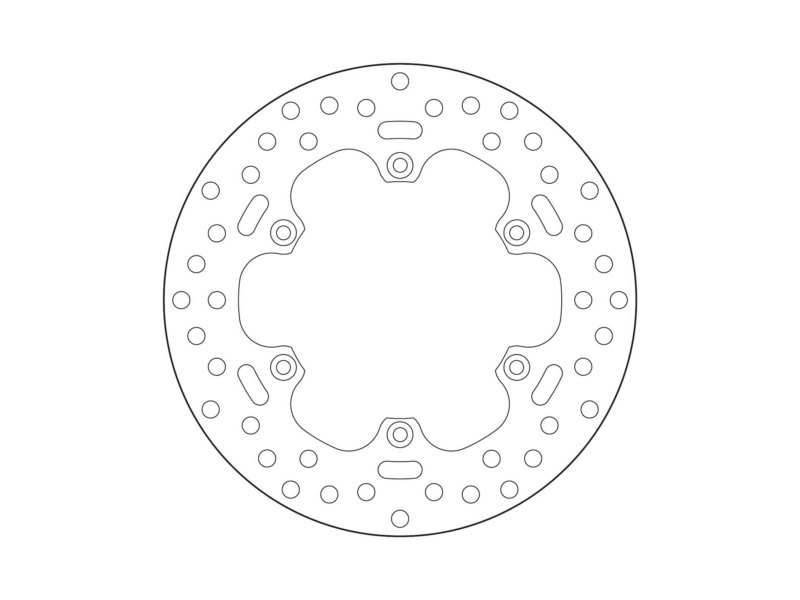 BREMBO Bremsscheibe für Motorräder 674860 Fest