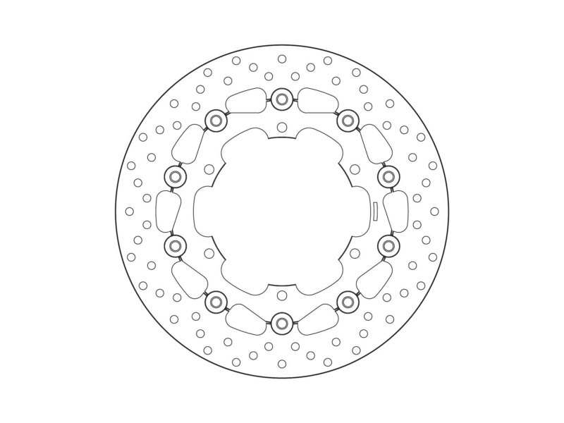 BREMBO Bremsscheibe für Motorräder 675175 Schweben