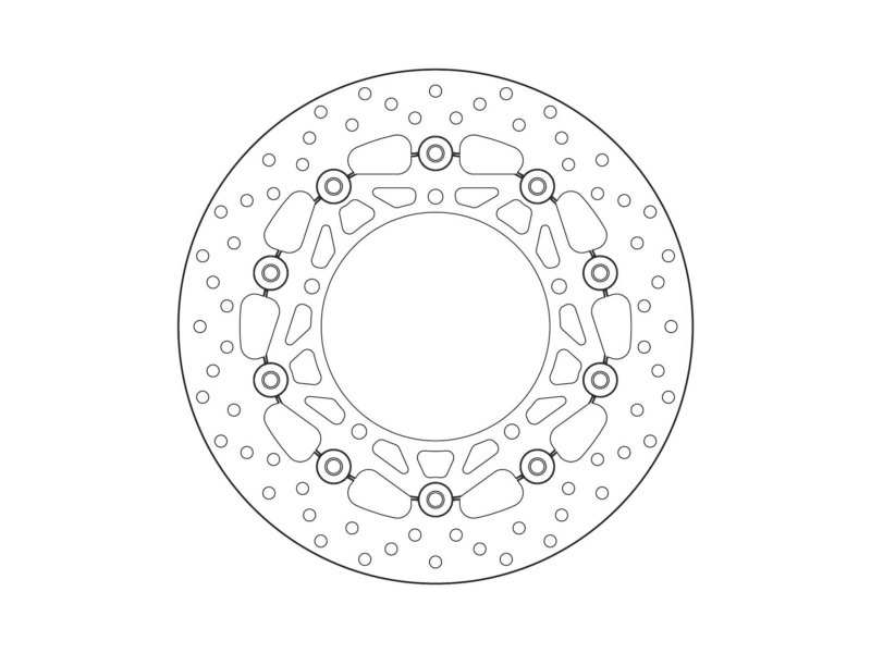 BREMBO Bremsscheibe für Motorräder 675176 Schweben