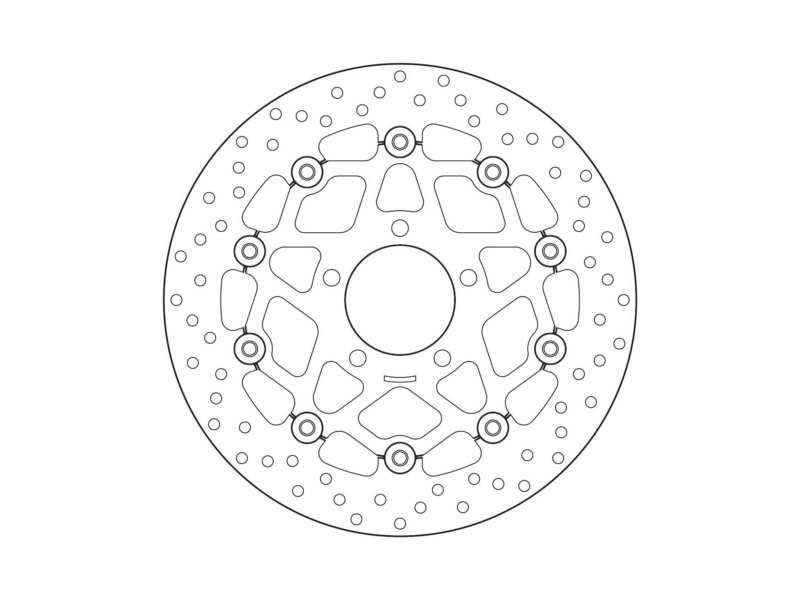 BREMBO Bremsscheibe für Motorräder 675184 Schweben