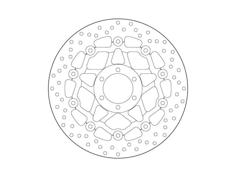 BREMBO Bremsscheibe für Motorräder 675711 Schweben