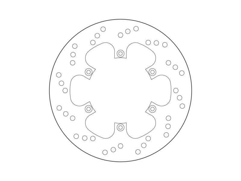 BREMBO Bremsscheibe für Motorräder 674887 Fest