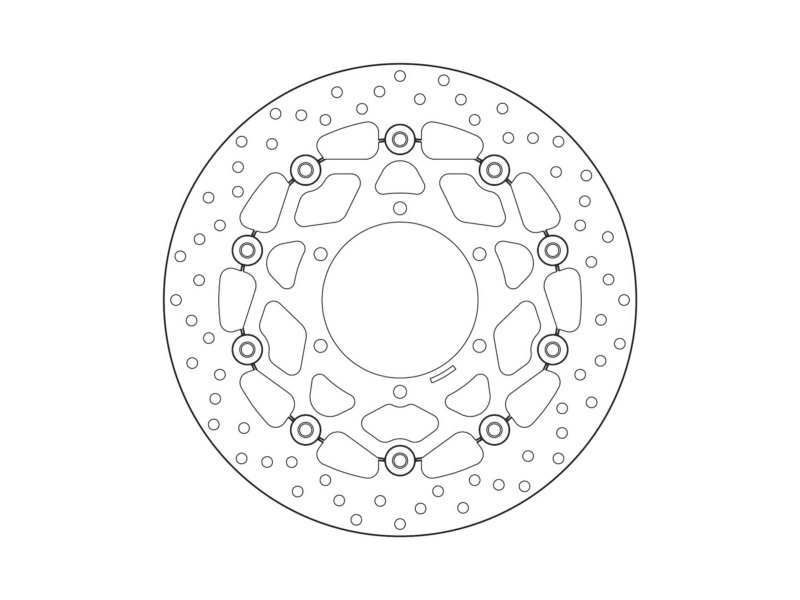 BREMBO Bremsscheibe für Motorräder 675195 Schweben