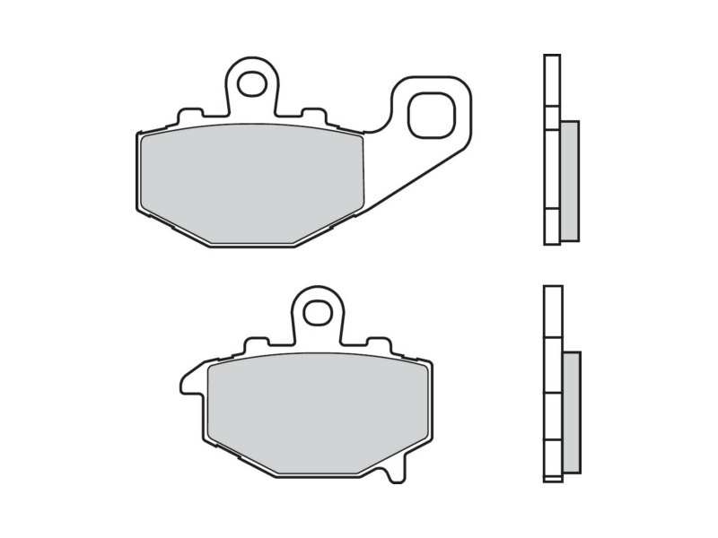 BREMBO Bremsbeläge für Motorräder 674293 SP, Sintert, Straße, hinten, gesetzt, für eine Bremsscheibe!