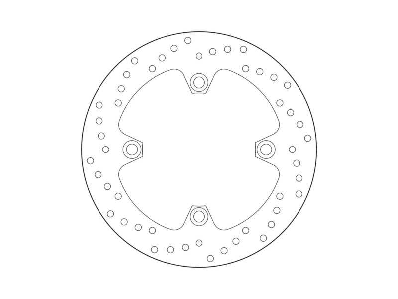 BREMBO Bremsscheibe für Motorräder 674849 Fest