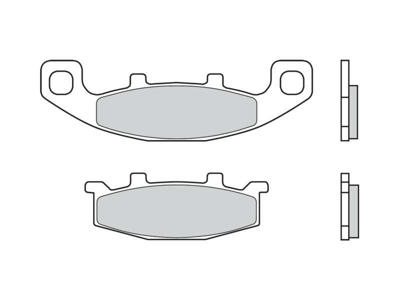 BREMBO Bremsbeläge für Motorräder 674272 33, Carbonkeramik, Straße, vorne/hinten, für eine Bremsscheibe eingestellt!