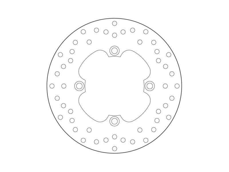 BREMBO Motorcycle brake disc 674886 Fixed