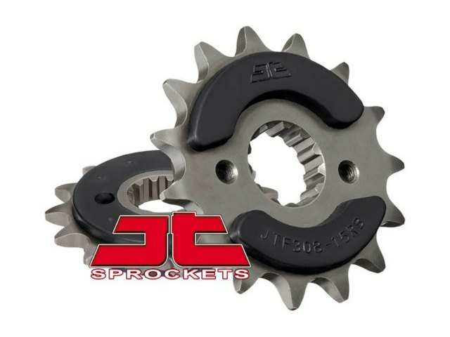 JT Sprocket 10223733 First for chain 520, tooth number: 15, steel, RB - OEM rubber bump