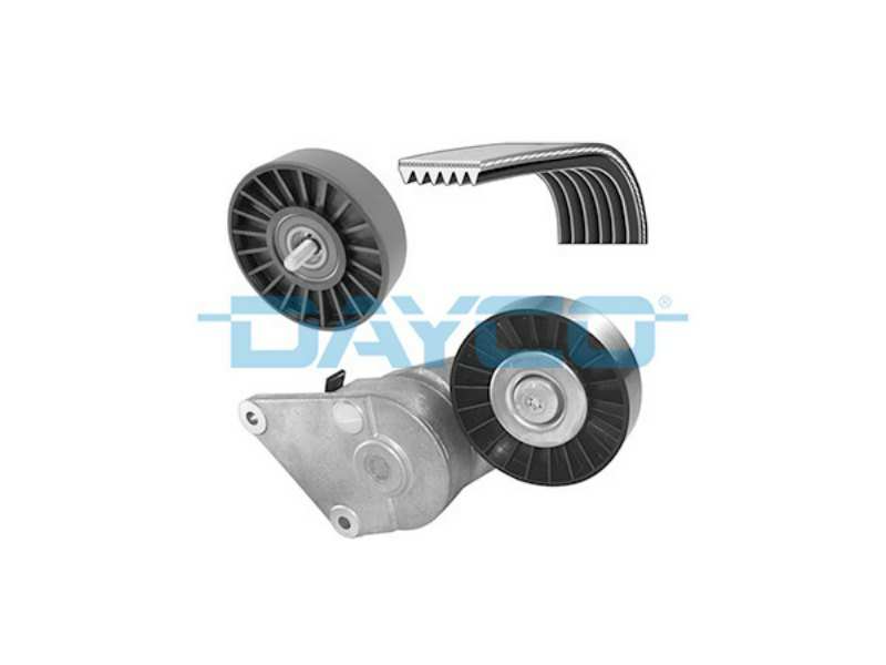 DAYCO Keilrippenriemensatz 10897671 Längsgurt, Spannwalze, Führungsrolle
Gewicht [kg]: 1,7
