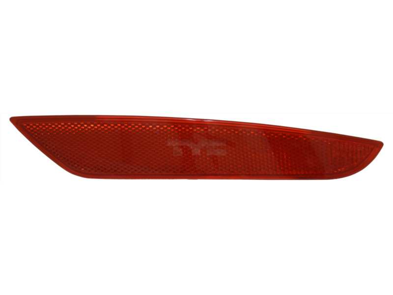 TYC Reflector 10263955 Fitting Position: Left, Registration Type: ECE-certified, Lens Colour: Red, Housing Colour: Red