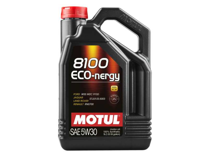 MOTUL Motorenöl 122849 8100 Öko-Teil 5W-30, Kraftstoff sparen Motoröl, bei dem HTHS im Bereich von 2,9 und 3,5 MPa erforderlich ist: Ford, Rover, Jaguar, PSA, Renault# Standard: ACEA A5/B5, API SL/CF geeignet: Ford WSS M2C 913C
Inhalt [Liter]: 5, Gebindeart: Kanister, Viskositätsklasse nach SAE: 5W-30, Herstellerfreigabe: FORD WSS-M2C913-D, JAGUAR STJLR.03.5003, RENAULT RN0700, Ölherstellerempfehlung: CHRYSLER MS 50081, FIAT 9.55535-G1, Spezifikation nach ACEA: A5/B5, Spezifikation nach API: SP
Kann aus Gründen der