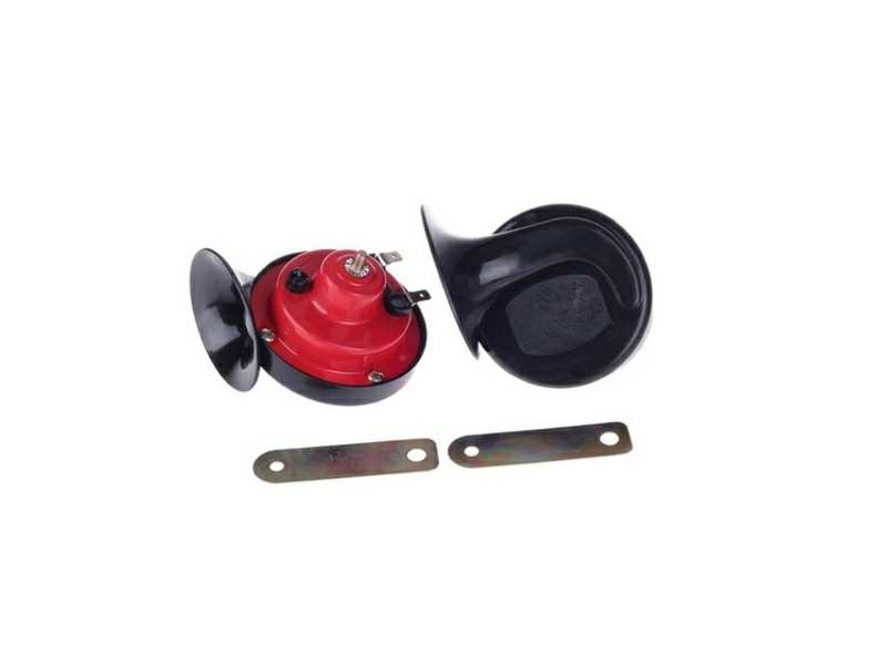 UNIX Horn 677595 12 V, Doppelhorn ohne Relais, schwarz - rot