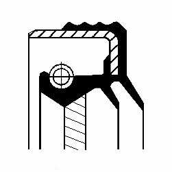 CORTECO Transmission gear seal 10626787 Fitting Position: Outlet 
Fitting Position: Outlet, Inner diameter 1 [mm]: 86, Outer diameter 1 [mm]: 100, Height 1 [mm]: 14, Material: ACM (Polyacrylate), Swirl Type: Left-hand Twist, Dust Cover: with dust lip