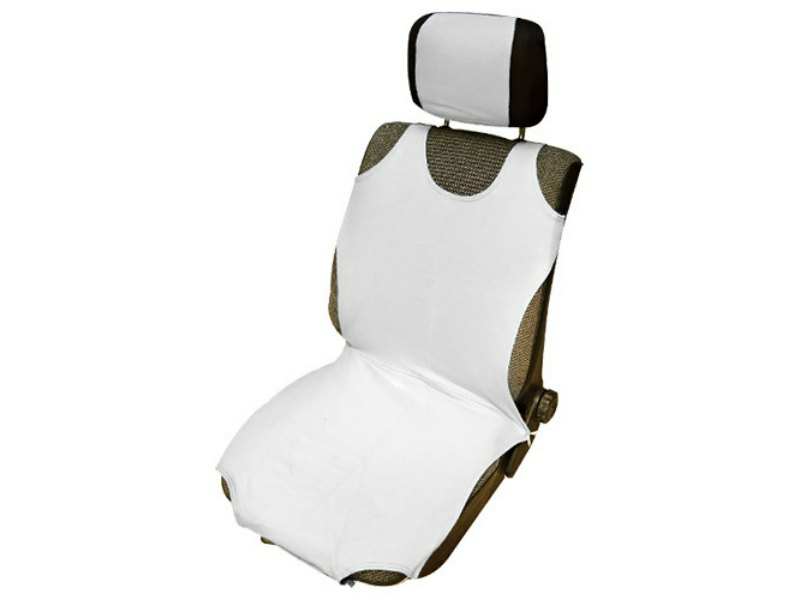 UNIX Tricot seat cover 677772 White. 1 pair