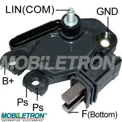 MOBILETRON Generator Regulator 10391358 Spannung [V]: 12, Betriebsspannung [V]: 14, Spezifikation: LIN (COM), LIN 1.3, Spannung von [V]: 10,7, Spannung bis [V]: 16,0, Ladespannung [V]: 14,3