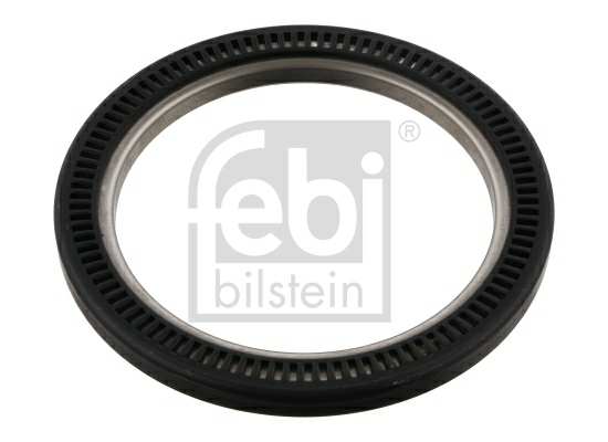 SWAG/FEBI Wheel hub seal 877455 Width [mm]: 20, Thickness [mm]: 12, Inner Diameter [mm]: 132, Outer Diameter [mm]: 172, Material: FPM (fluoride rubber), Number of Teeth: 100, Fitting Position: Rear Axle Left, Rear Axle Right, Supplementary Article/Info 2: with ABS sensor ring