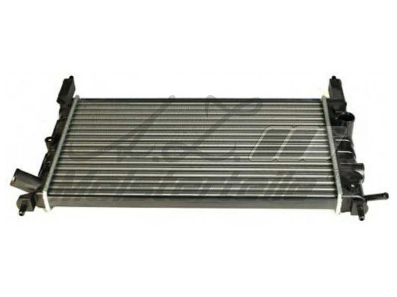 A.Z. MEISTERTEILE Radiator 10400810 Cooling fins material: Aluminium, Core Depth [mm]: 22, Core Length [mm]: 538, Core Width [mm]: 348, Inlet O [mm]: 35, Outlet O [mm]: 35, Radiator type: Brazed cooling fins, Supplementary Article/Info 2: with cap, without expansion tank, Supplementary Article/Supplementary Info: with oil cooler, with gaskets/seals, Water Tank Material (radiator): Plastic