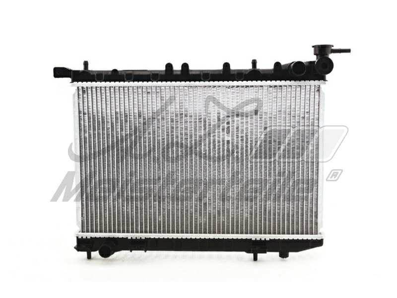 A.Z. MEISTERTEILE Radiator 10401954 Cooling fins material: Aluminium, Core Depth [mm]: 16, Core Length [mm]: 320, Core Width [mm]: 518, Inlet O [mm]: 28, Outlet O [mm]: 28, Radiator type: Brazed cooling fins, Supplementary Article/Info 2: with cap, without expansion tank, Supplementary Article/Supplementary Info: with gaskets/seals, Water Tank Material (radiator): Plastic