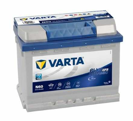 VARTA Batterie 10471071 Start-Stopp, 60 Ah, rechts+, normaler Schuh
Spannung [V]: 12, Batterie-Kapazität [Ah]: 60, Kälteprüfstrom EN [A]: 640, Polanordnung: 0, Endpolart: 1, Bodenleistenausführung: B13, Länge [mm]: 242, Breite [mm]: 175, Höhe [mm]: 190, Batterie: EFB-Batterie Technische Information: Bereit für Start-Stopp-Systeme der Einstiegsklasse Entspricht höchsten deutschen Qualitätsstandards Patentiertes PowerFrame® Gitter für zuverlässige Startleistung, schnelle Ladefähigkeit und hohe Erfüllt als Originalersatz