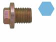 CORTECO Verschlußschraube, Ölwanne 10460731 Länge [mm]: 24, Gewindemaß: M 14 x 1,50 x 15, Schlüsselweite: 13, Ergänzungsartikel/Ergänzende Info 2: mit Dichtring, Gebindeart: Blisterpack 1.