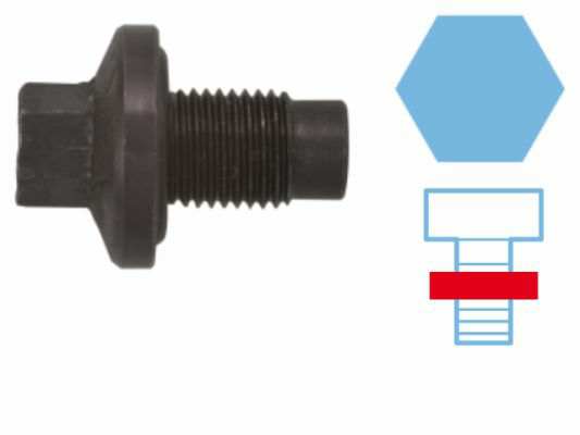 CORTECO Verschlußschraube, Ölwanne 10460732 Länge [mm]: 34, Gewindemaß: M 14 x 1,50 x 20, Schlüsselweite: 13, Ergänzungsartikel/Ergänzende Info 2: mit Dichtring, Gebindeart: Blisterpack 1.