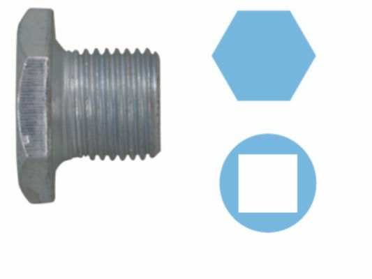 CORTECO Oil sump 10460727 Length [mm]: 17, Thread Size: M 14 x 1,25 x 12,5, Spanner Size: 21, Supplementary Article/Info 2: with seal ring, Packing Type: Blister Pack 1.