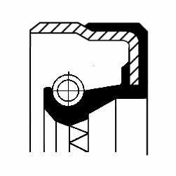 CORTECO Wheel hub seal 10460658 Fitting Position: Rear Axle, outer, Inner diameter 1 [mm]: 116, Outer diameter 1 [mm]: 140, Height 1 [mm]: 10, Material: FPM (fluoride rubber), Swirl Type: Alternating Twist