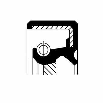 CORTECO Wellendichtring für Einspritzpumpe 10460643 Innendurchmesser 1 [mm]: 40, Außendurchmesser 1 [mm]: 52, Höhe 1 [mm]: 7, Material: FPM (Fluor-Kautschuk), Drallart: Linksdrall, Staubschutz: mit Staubschutzlippe