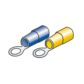 LAMPA Cable terminals 579060 40 pcs/pack, ring connector, blue insulated, D: 5 mm, 1.5-2.5 mm2 cable (20 pcs) + yellow insulated, D: 6 mm, 2.5-6 mm2 cable ( 20 pcs) 1.