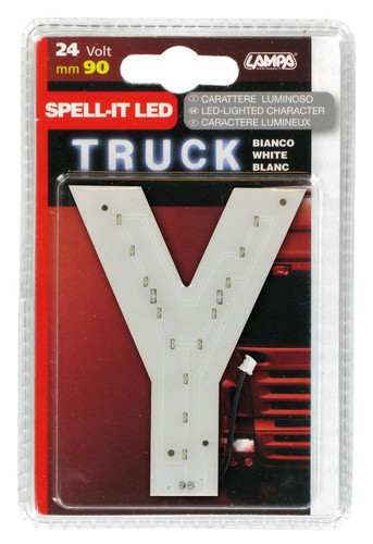 LAMPA Bunting lamp 581878 LED lighting letter "Y", SMD-LED, white, 90mm, 24V, waterproof.