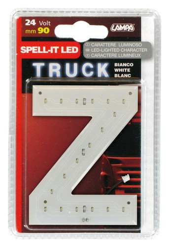 LAMPA Bunting lamp 581879 LED lighting letter "Z", SMD-LED, white, 90mm, 24V, waterproof.