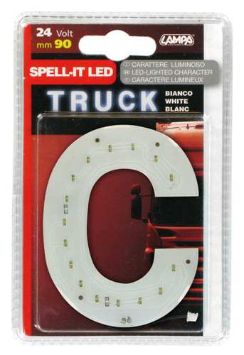 LAMPA Bunting lamp 581857 LED lighting letter "C", SMD-LED, white, 90mm, 24V, waterproof.