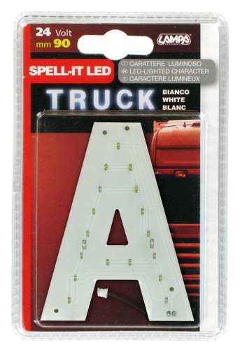 LAMPA Bunting lamp 581855 LED lighting letter "A", SMD-LED, white, 90mm, 24V, waterproof. 1.